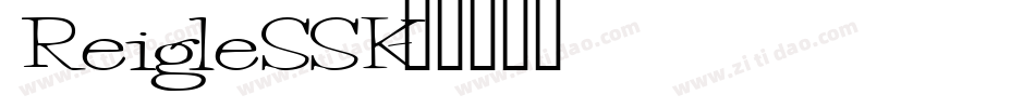 ReigleSSK字体转换