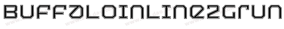 BuffaloInline2Grunge字体转换
