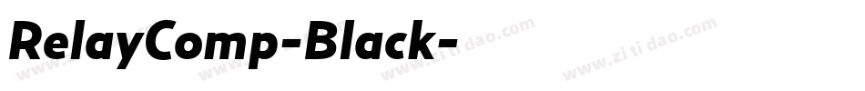 RelayComp-Black字体转换