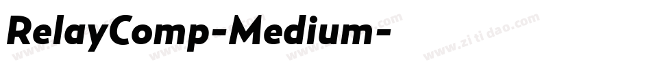 RelayComp-Medium字体转换