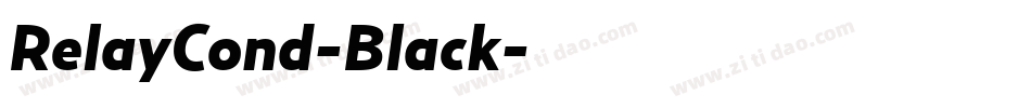 RelayCond-Black字体转换