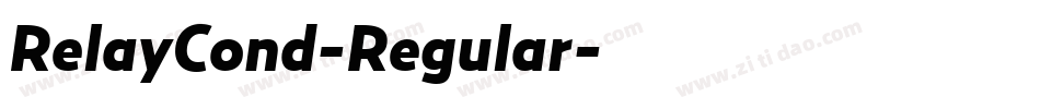RelayCond-Regular字体转换