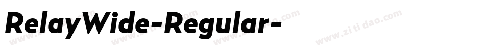 RelayWide-Regular字体转换