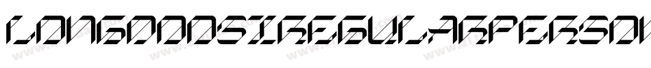 LongdoosiRegularPersonalUse-qPw1字体转换