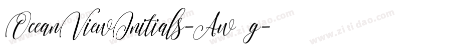 OceanViewInitials-Aw6g字体转换