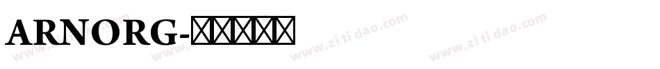 ARNORG字体转换