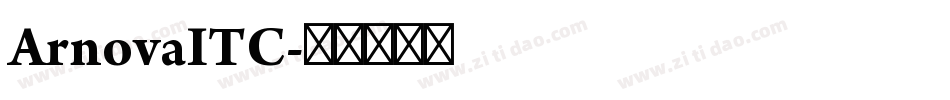 ArnovaITC字体转换