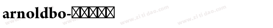arnoldbo字体转换