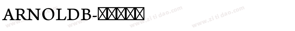 ARNOLDB字体转换
