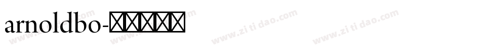 arnoldbo字体转换