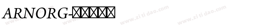 ARNORG字体转换