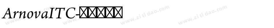 ArnovaITC字体转换