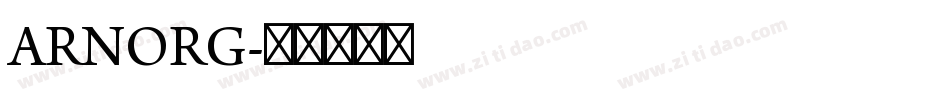 ARNORG字体转换