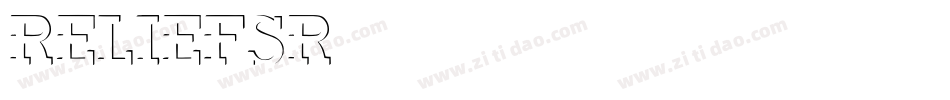 RELIEFSR字体转换