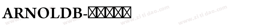 ARNOLDB字体转换