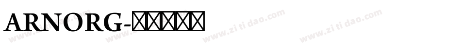 ARNORG字体转换