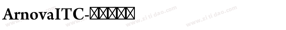 ArnovaITC字体转换