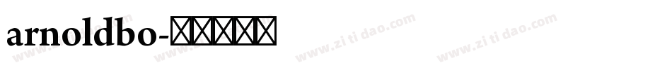 arnoldbo字体转换