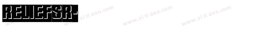RELIEFSR字体转换