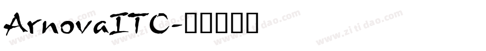 ArnovaITC字体转换
