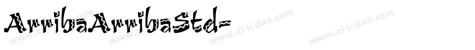 ArribaArribaStd字体转换