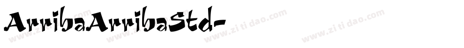 ArribaArribaStd字体转换