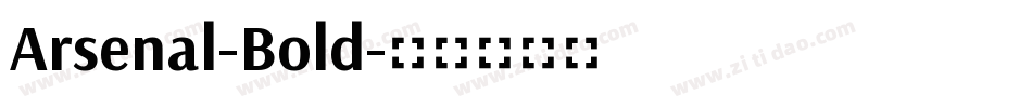 Arsenal-Bold字体转换