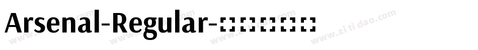 Arsenal-Regular字体转换