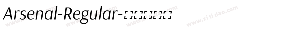 Arsenal-Regular字体转换