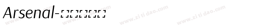 Arsenal字体转换