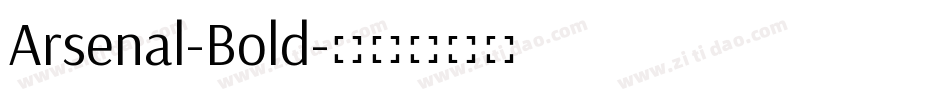 Arsenal-Bold字体转换