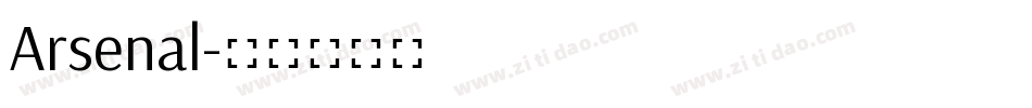 Arsenal字体转换