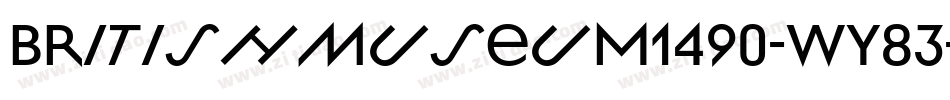 BritishMuseum1490-wy83字体转换