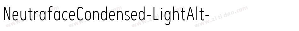 NeutrafaceCondensed-LightAlt字体转换