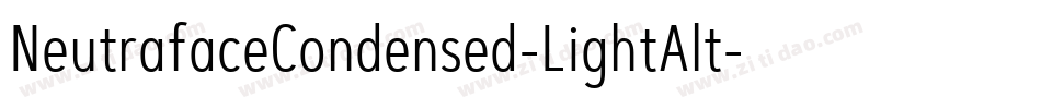 NeutrafaceCondensed-LightAlt字体转换