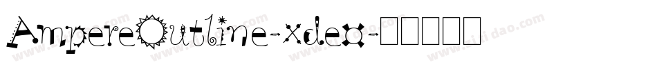 AmpereOutline-xde0字体转换