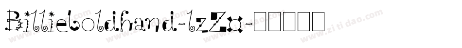 Billieboldhand-lzZ0字体转换