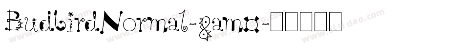 BudbirdNormal-8am0字体转换