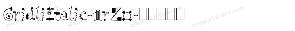 GridliItalic-1rZ0字体转换