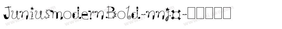 JuniusmodernBold-nnj0字体转换