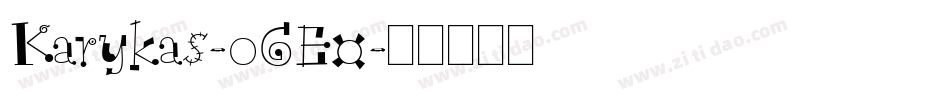 Karykas-oGE0字体转换