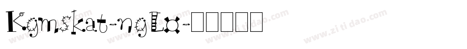 Kgmskat-ngL0字体转换