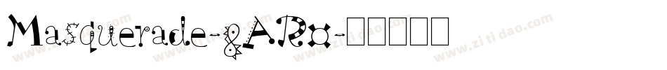 Masquerade-8AR0字体转换
