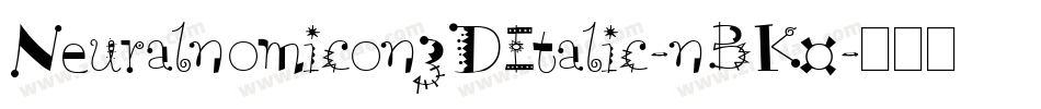 Neuralnomicon3DItalic-nBK0字体转换