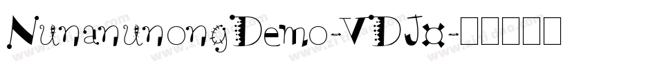 NunanunongDemo-VDJ0字体转换