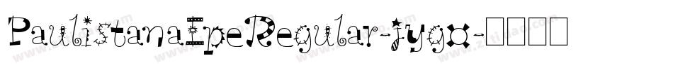 PaulistanaIpeRegular-jyg0字体转换