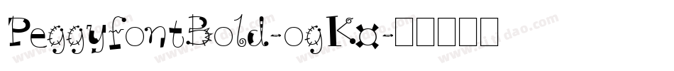 PeggyfontBold-ogK0字体转换