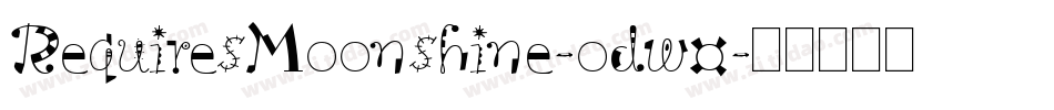 RequiresMoonshine-odw0字体转换