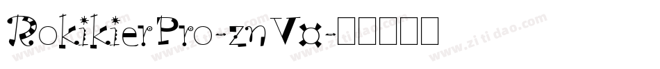 RokikierPro-znV0字体转换
