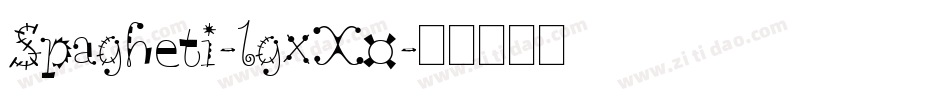 Spagheti-lgxX0字体转换